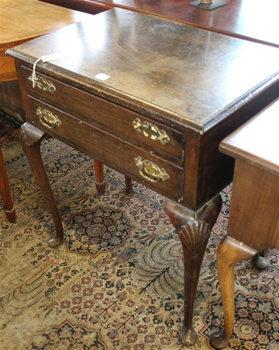 Georgian style oak lowboy